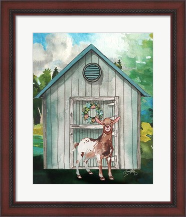 Framed Goat Shed I Print