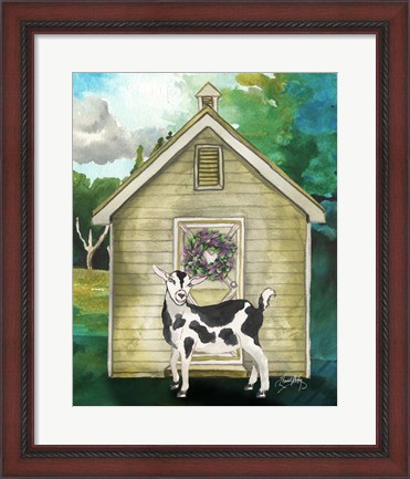 Framed Goat Shed II Print