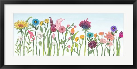 Framed Swaying Blooms II Print