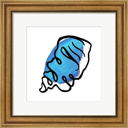 Framed Coastal Contours III Print