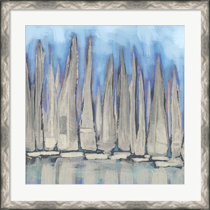 Framed Sailboat Crowd I Print