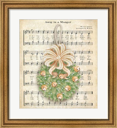 Framed Christmas Carol Holly I Print