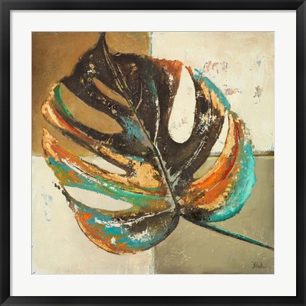 Framed Contemporary Leaves II Print