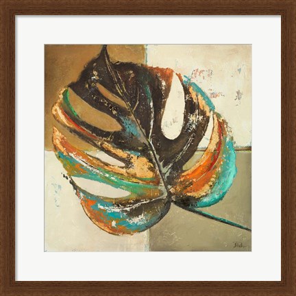 Framed Contemporary Leaves II Print