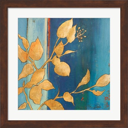 Framed Golden Blue I Print