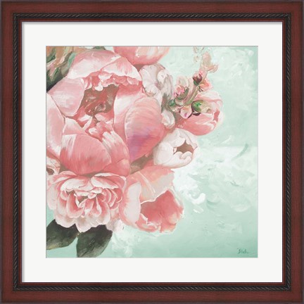 Framed Pink Peonies I Print