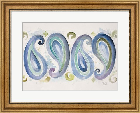 Framed Paisley Design Print