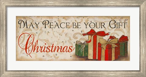 Framed Gift of Peace Print