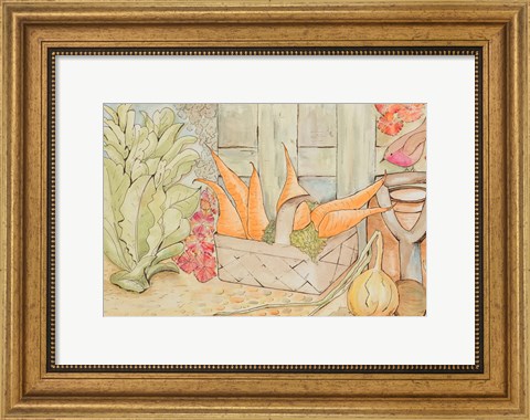 Framed Garden Vegetables Print