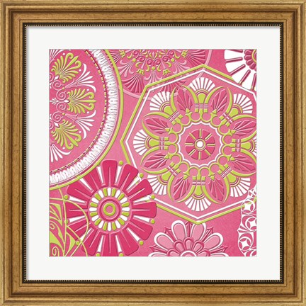 Framed Pink Bubblegum I Print