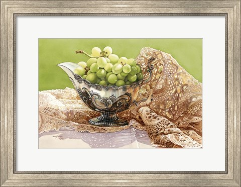 Framed Dancing Loon Grapes Print