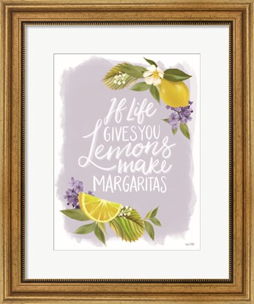 Framed Lemon Margarita Print