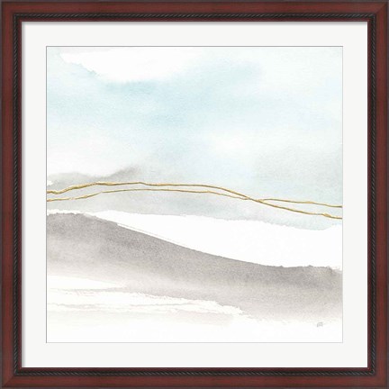 Framed Gold Horizon I Print