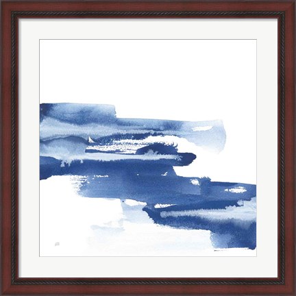 Framed Classic Blue V Print