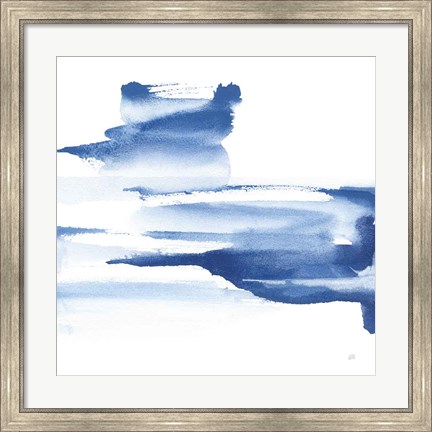 Framed Classic Blue IV Print