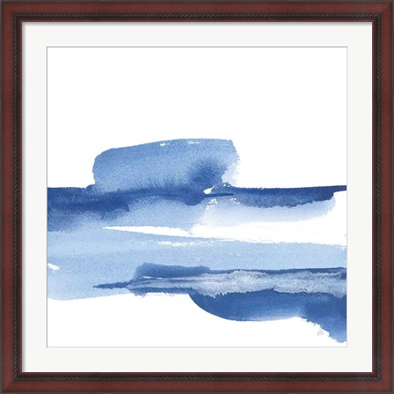 Framed Classic Blue I Print