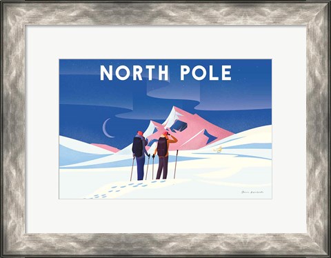 Framed North Pole Print