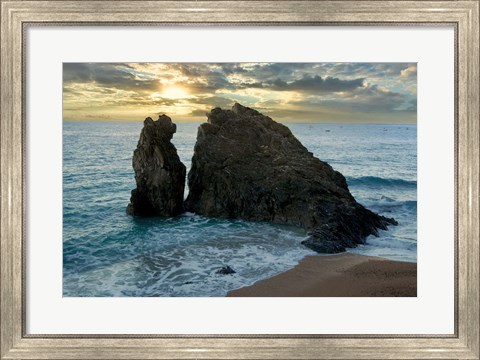 Framed Monterosso Seaside #5 Print