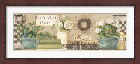 Framed Garden Bath Print