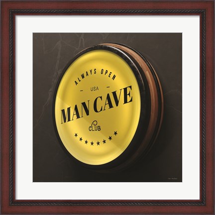 Framed Man Cave Sign Print