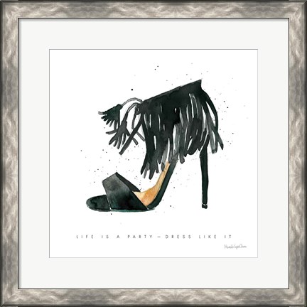 Framed Glitz and Glam VIII Print