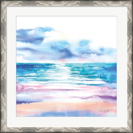 Framed Turquoise Sea II Print