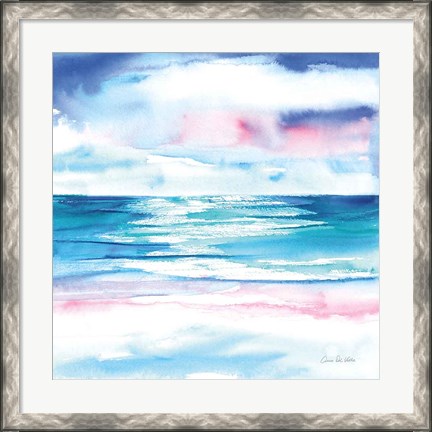 Framed Turquoise Sea I Print