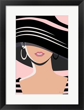 Framed Beach Chic III Blush Print