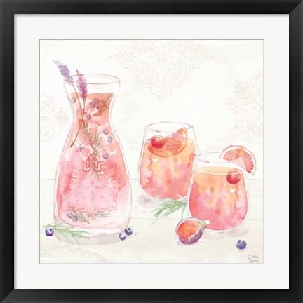 Framed Classy Cocktails II Print