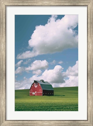 Framed Palouse Region Red Barn II Print