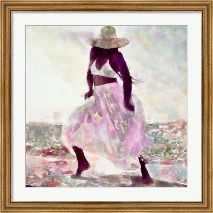 Framed Her Colorful Dance II Print