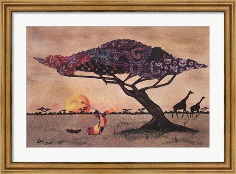 Framed Plains of Africa Print