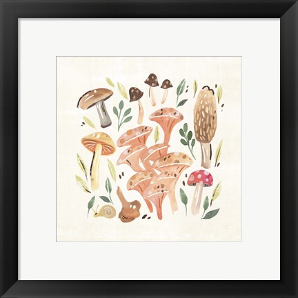 Framed Fungi Field Trip IV Print