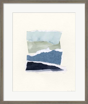 Framed Seaside Color Study I Print