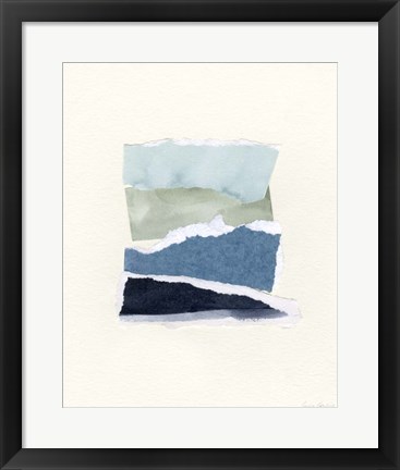 Framed Seaside Color Study I Print