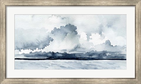 Framed Passing Rain Storm I Print