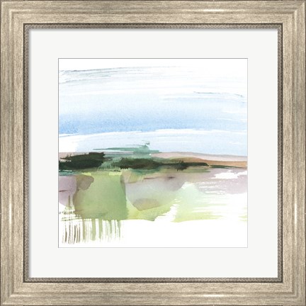 Framed Abstract Wetland I Print