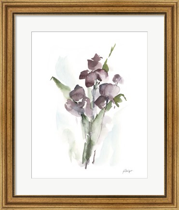 Framed Plum Bouquet I Print