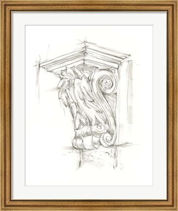 Framed Corbel Sketch IV Print