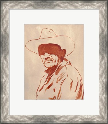 Framed Man of the West II Print