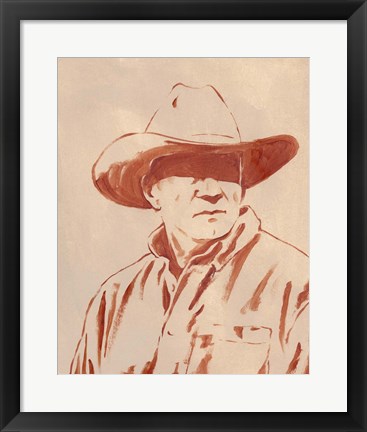 Framed Man of the West III Print