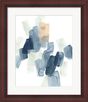 Framed Indigo Facets IV Print