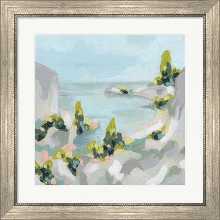 Framed Pastel Cove II Print