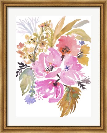 Framed Flower Posy IV Print