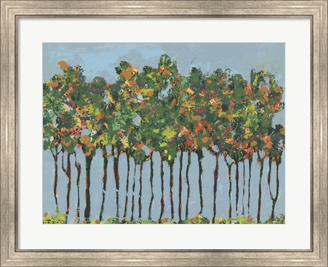 Framed Sunset Trees III Print