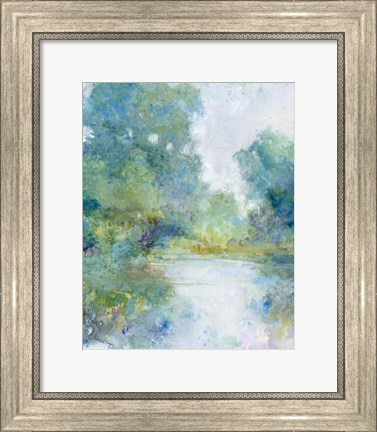 Framed Tranquil Stream I Print