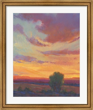 Framed Fire in the Sky I Print