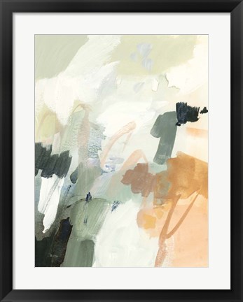 Framed Moss &amp; Peach II Print