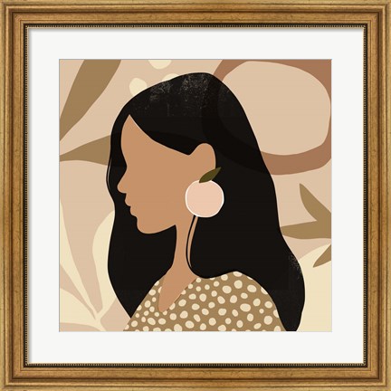 Framed Fruit Earring II Print