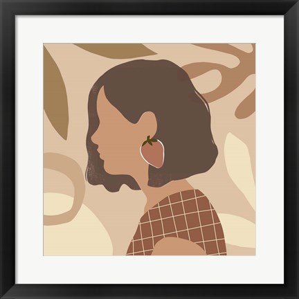 Framed Fruit Earring IV Print